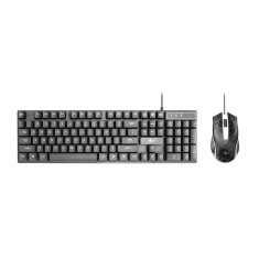 ART ART komplet žična tipkovnica USB A QWERTY osvetljena + žična miška USB A osvetljena AK-50 črna