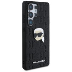 Karl Lagerfeld KARL LAGERFELD etui za SAMSUNG S25 Ultra KLHCS25LPGKLKIPK (PU Monogram K. Head Pin) črn