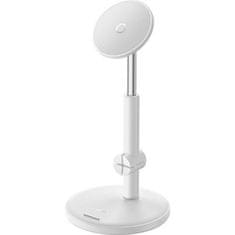 BASEUS BASEUS teleskopski magnetni namizni nosilec, združljiv z Magsafe BS-HP014, bel