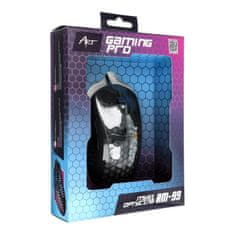 ART ART žična računalniška miška USB A 6400 dpi z osvetlitvijo AM-99 črna