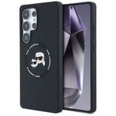 Karl Lagerfeld KARL LAGERFELD etui za SAMSUNG S25 Ultra KLHMS25LSKCHTCK (Magnetic Silicone Double Heads) črn