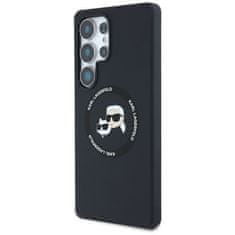 Karl Lagerfeld KARL LAGERFELD etui za SAMSUNG S25 Ultra KLHMS25LSKCHTCK (Magnetic Silicone Double Heads) črn