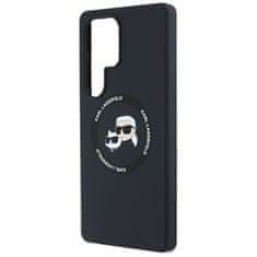Karl Lagerfeld KARL LAGERFELD etui za SAMSUNG S25 Ultra KLHMS25LSKCHTCK (Magnetic Silicone Double Heads) črn