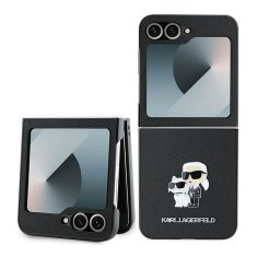 Karl Lagerfeld KARL LAGERFELD etui za SAMSUNG Z Flip 6 KLHCZF6SAPKCNPK (HC Saffiano KC Metal Pin) črn