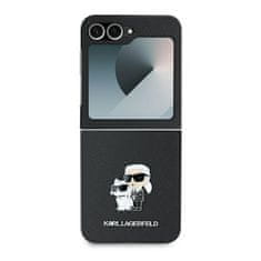 Karl Lagerfeld KARL LAGERFELD etui za SAMSUNG Z Flip 6 KLHCZF6SAPKCNPK (HC Saffiano KC Metal Pin) črn
