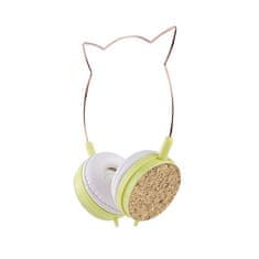 OEM Žične slušalke z mikrofonom CAT EAR YLFS-22, 3,5 mm, zlate