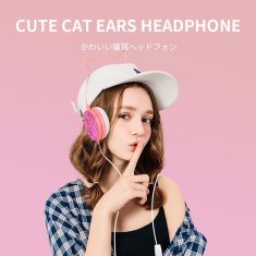 OEM Žične slušalke z mikrofonom CAT EAR YLFS-22, 3,5 mm, zlate
