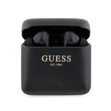 Guess GUESS brezžične bluetooth slušalke TWS + polnilna postaja GUTWSSU20ALEGK (natisnjen logotip) črne