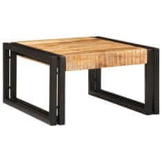 Vidaxl Polica za kopalnico 40 x 50 x 23 cm Trden mangov les in železo