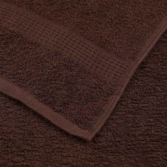 Vidaxl Brisače 4 kos rjava 100x200 cm 360 g/m² 100% bombaž