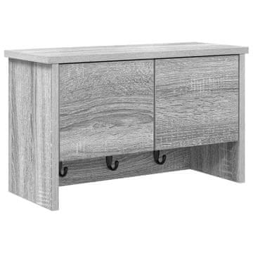 Vidaxl Nadwyčajna obešalnik za plašče Siva sonoma 50 x 20 x 30 cm