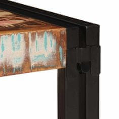 Vidaxl Polica za kopalnico 60 x 50 x 23 cm Trden mangov les in železo