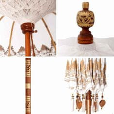 Vidaxl Balineški senčnik krema 215 x 215 x 260 cm