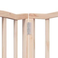 Vidaxl Ograda za pse z vrati zložljiva 12 panelov 600 cm topolovina