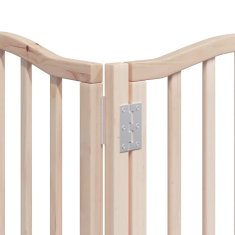 Vidaxl Ograda za pse z vrati zložljiva 12 panelov 600 cm topolovina
