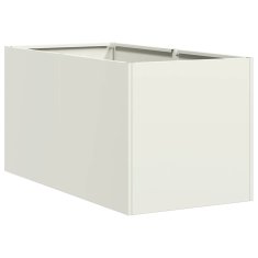 Vidaxl Sadilnik Bela 40x80x40 cm Hladno valjano jeklo