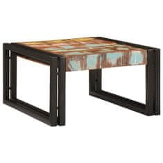 Vidaxl Polica za kopalnico 60 x 50 x 23 cm Trden mangov les in železo