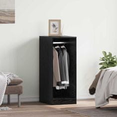 Vidaxl Garderobna omara Črni hrast 41 x 48 x 102 cm Konstruiran les