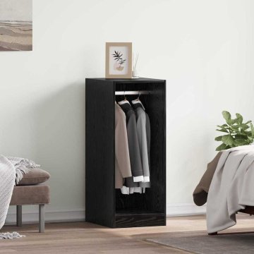 Vidaxl Garderobna omara Črni hrast 41 x 48 x 102 cm Konstruiran les