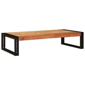 Vidaxl Polica za kopalnico 100 x 50 x 23 cm Trden mangov les in železo