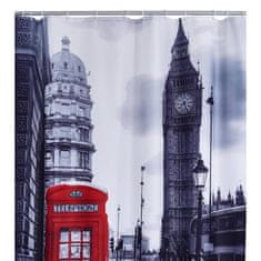 Vidaxl Zavesa za tuš London 180x200 cm