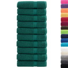 Vidaxl Premium brisače SOLUND 10 kosov zelena 50x100 cm 600 g/m2