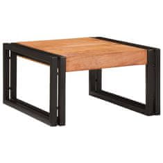 Vidaxl Polica za kopalnico 40 x 50 x 23 cm Trden mangov les in železo