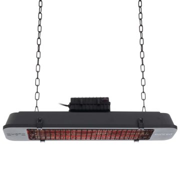 Vidaxl Viseči grelnik Royal Diamond Dark rožnato zlat 2500 W črn