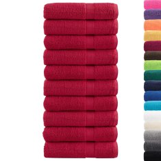 Vidaxl Premium brisače SOLUND 10 kosov rdeča 50x100 cm 600 g/m2