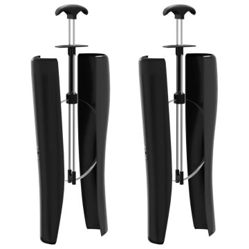 Vidaxl Oblikovalci škornjev za jahalne škornje 1 par črni PP in jeklo