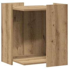 Vidaxl Omara za mačje stranišče artisian hrast 42x42x51 cm inž. les