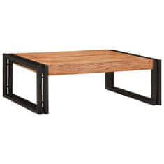 Vidaxl Polica za kopalnico 65 x 50 x 23 cm Trden mangov les in železo