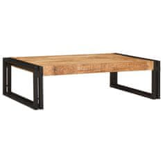Vidaxl Polica za kopalnico 80 x 50 x 23 cm Trden mangov les in železo