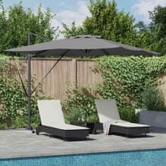 Vidaxl Kantilevrski Roma parasol 286 x 285 x 270 cm Aluminij
