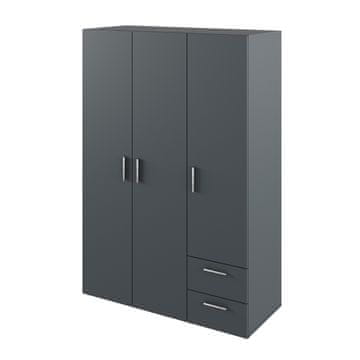 KONDELA Adele trivratna omara s predali