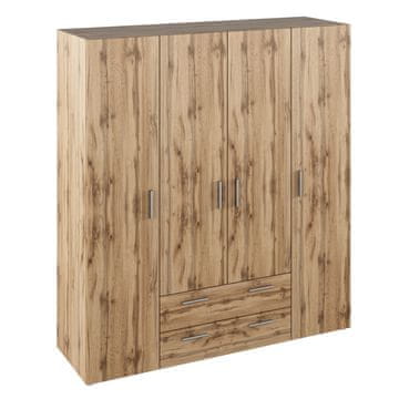 KONDELA Korny štirivratna omara s predali