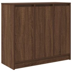 Vidaxl Komoda rjav hrast 85x34x76 cm inženirski les