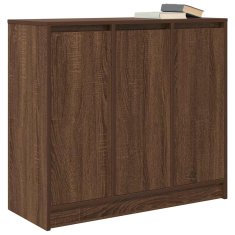 Vidaxl Komoda rjav hrast 85x34x76 cm inženirski les