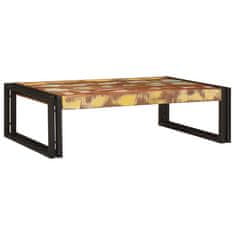 Vidaxl Polica za kopalnico 80 x 50 x 23 cm Trden mangov les in železo