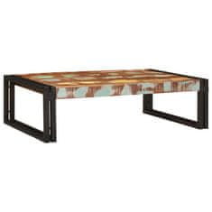 Vidaxl Polica za kopalnico 80 x 50 x 23 cm Trden mangov les in železo