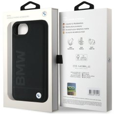 Bmw BMW etui za IPHONE 16e (SE 4 2025) BMHCPSE4SLLBK (Leather Hot Stamp) črn