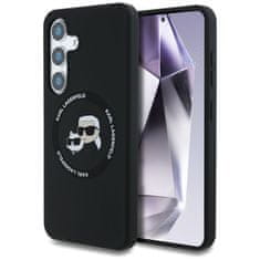 Karl Lagerfeld KARL LAGERFELD etui za SAMSUNG S25 KLHMS25SSKCHTCK (Magnetic Silicone Double Heads) črn