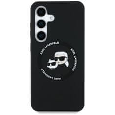 Karl Lagerfeld KARL LAGERFELD etui za SAMSUNG S25 KLHMS25SSKCHTCK (Magnetic Silicone Double Heads) črn
