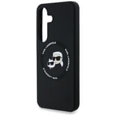 Karl Lagerfeld KARL LAGERFELD etui za SAMSUNG S25 KLHMS25SSKCHTCK (Magnetic Silicone Double Heads) črn