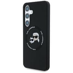 Karl Lagerfeld KARL LAGERFELD etui za SAMSUNG S25 KLHMS25SSKCHTCK (Magnetic Silicone Double Heads) črn