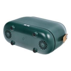 OEM Vlažilnik / difuzor za aromaterapijo z barvnim plamenom Art Deco model HZ005 temno zelena