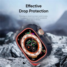 Dux Ducis DUX DUCIS etui BAMO za Apple Watch Ultra / Ultra 2 49 mm črno-oranžno