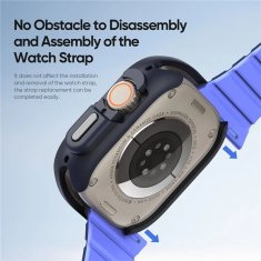 Dux Ducis DUX DUCIS etui BAMO za Apple Watch Ultra / Ultra 2 49 mm črno-oranžno