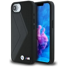 Bmw BMW etui za IPHONE 16e (SE 4 2025) združljiv z MagSafe BMHMPSE424PUOCSK (PU Oversized Stripes) črn