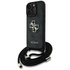Guess GUESS etui za IPHONE 16 Pro GUHCP16LP4GMGCRK (CBDY PU 4G Big Logo W/Cord Strap) črn